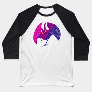 Bisexual Pride Mothman Baseball T-Shirt